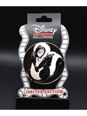 Disney DSSH Cursive Cutie Bambi Flower Skunk LE 400 Pin (C3)